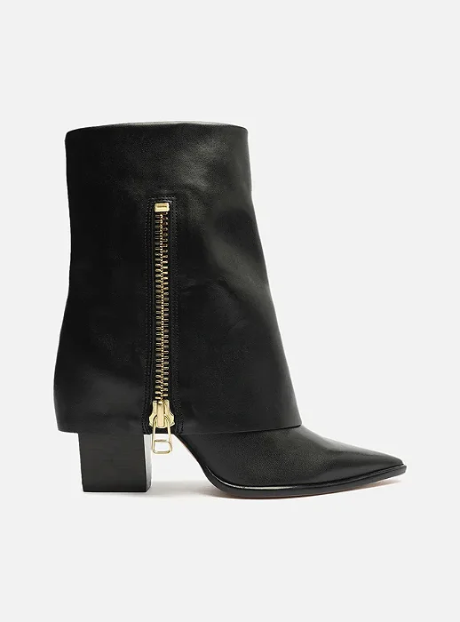 Arezzo - Bota Preta Capa Zíper