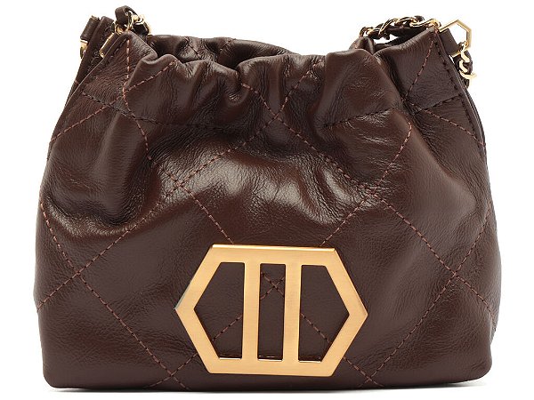 Arezzo - Bolsa TiraColo Pequena Coffe Esther