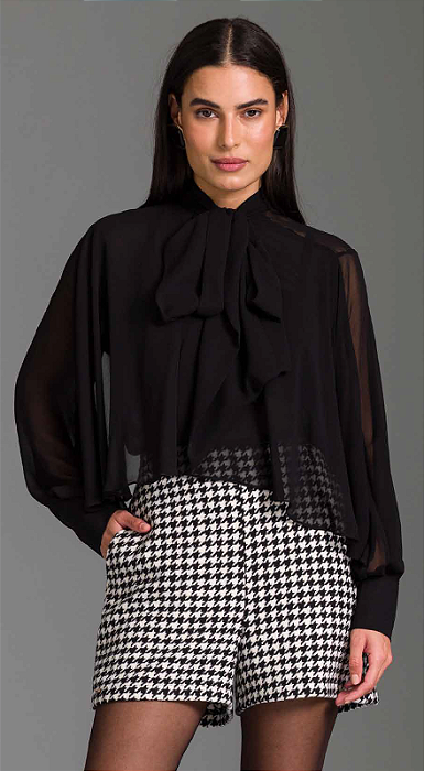 Charry - Camisa Gola Laço