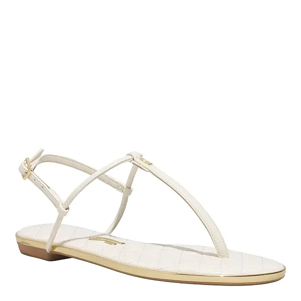 Santa Lolla - Rasteira Verniz Branca