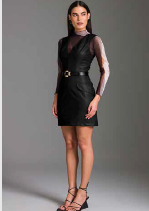 Charry - Vestido Curto Liso Decote V