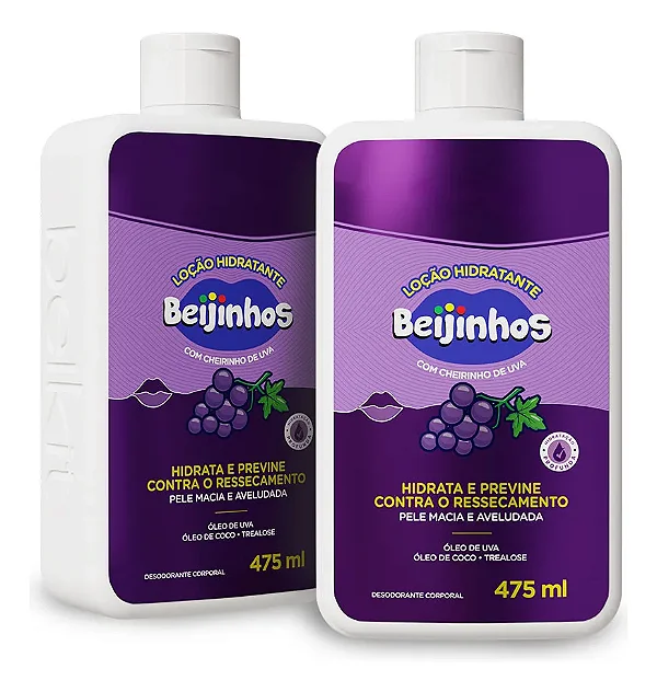 Beijinhos - Loção Hidratante Uva