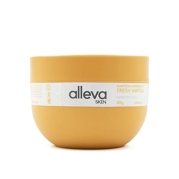 Alleva Skin - Manteiga Hidratante Corporal Fresh Vanilla