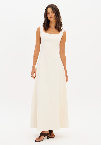 My Favorite Things - Vestido Sarja De Alça Longo C/ Lenço
