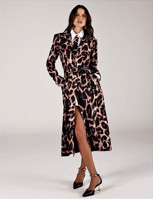 Onça Preta - Max Coat Trench