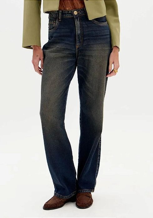 Lança Perfume - Calça Jeans Full Length Cintura Alta