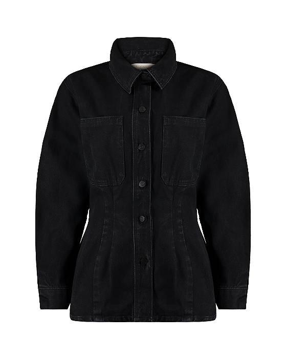 Alcance - Camisa Acinturada Rive Utility Black
