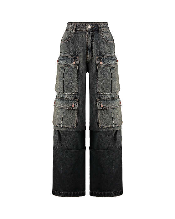 Alcance Jeans - Calça Cargo Utility