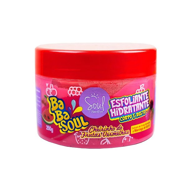 Soul Cosméticos - BabaSoul Esfoliante e Hidratante Corpo e Rosto Melancia