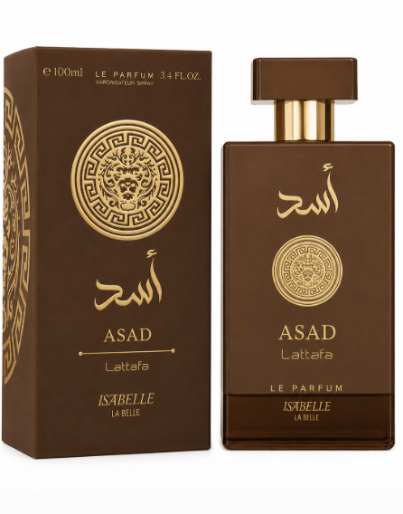 Isabelle La Belle - Perfume Árabe Asad – Embalagem Marrom