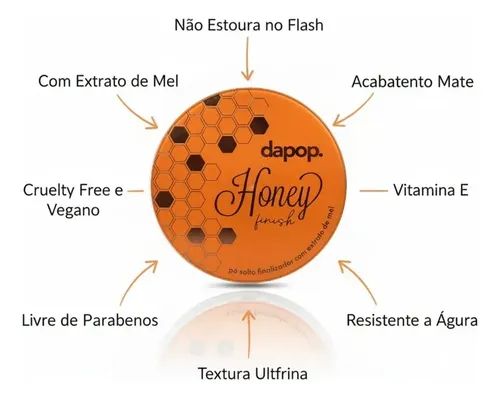 Pó solto Honey Finish