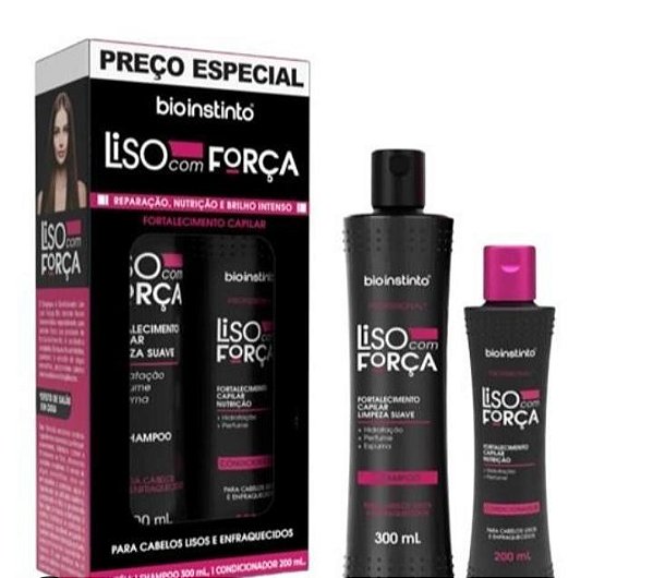 kit Capilar Bio Instinto Liso Com Forca