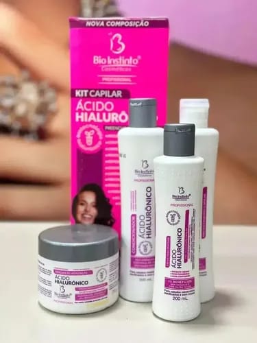 Kit Capilar 4 Itens Acido Hialuronuico Bio Instinto