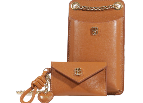 Schutz - Porta Celular Caramelo Couro