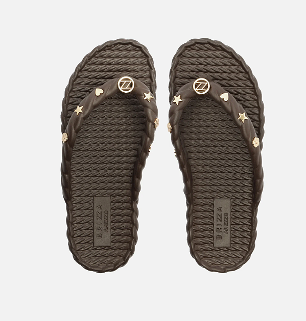 Brizza - Chinelo Flat Form Metal