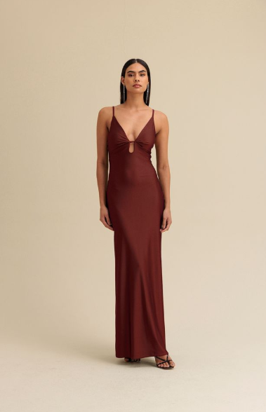 Charry - Vestido Longo Slip Liso