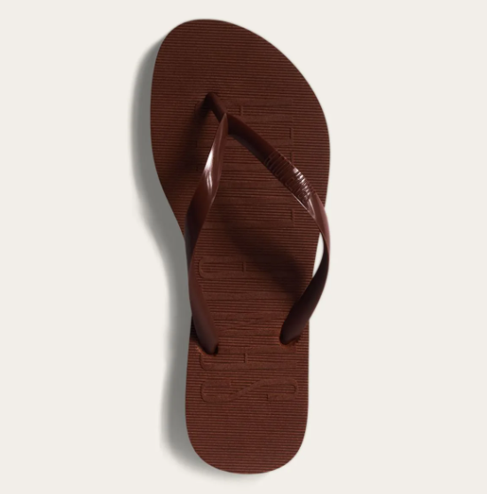 Santa Lolla - Chinelo Flip Flop Borracha Marrom Brown