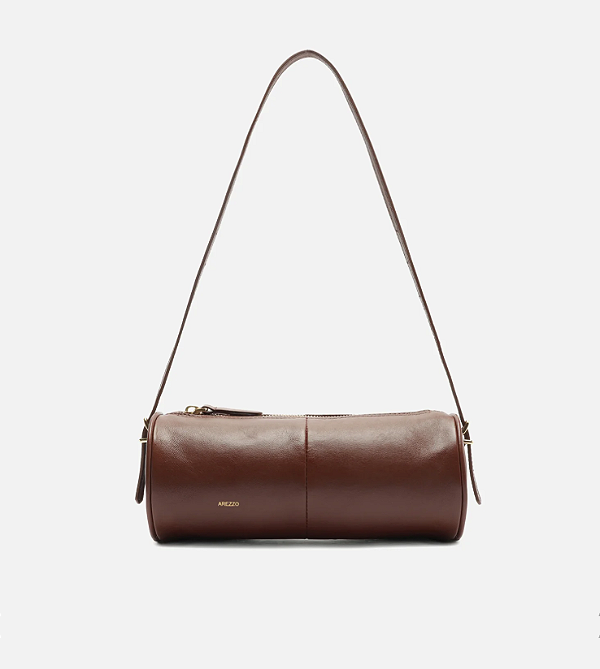Arezzo - Bolsa Shoulder Marrom Couro Média