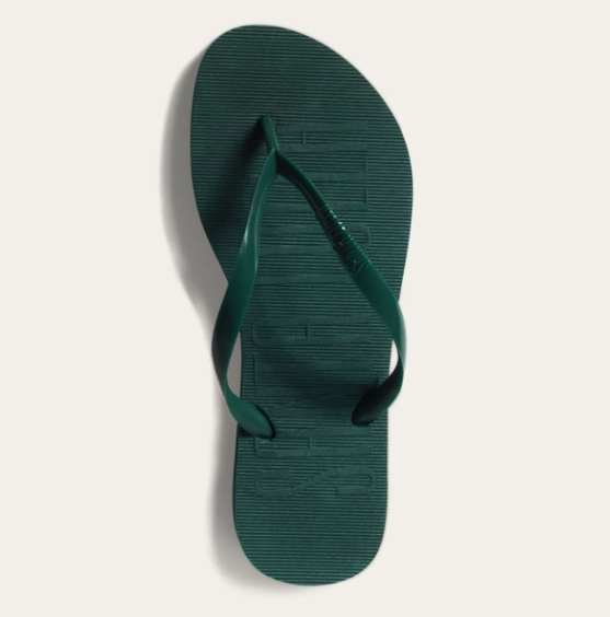 Santa Lolla - Chinelo Flip Flop Borracha Verde Oliva