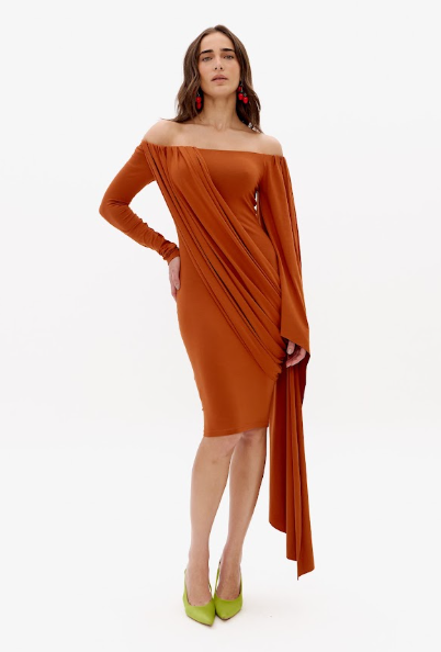 Lança Perfume - Vestido Curto Com Manga Alongada