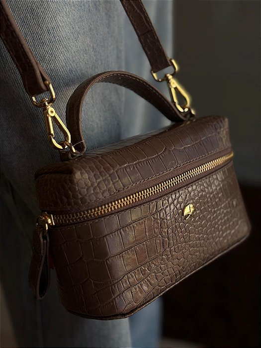 Luiza Barcelos - Bolsa Pequena Em Couro Croco Dumbo
