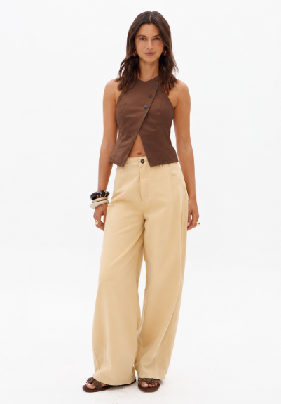 My Favorite Things - Calça Sarja Super Baggy Cintura Média