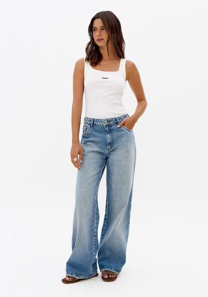 My Favorite Things - Calça Jeans Full Length Cintura Média