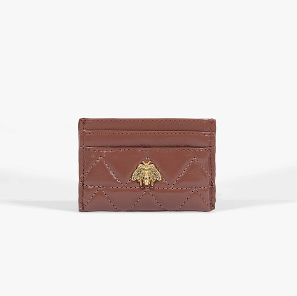 Schutz - Porta Cartões Believe Couro Matelassê Rosa