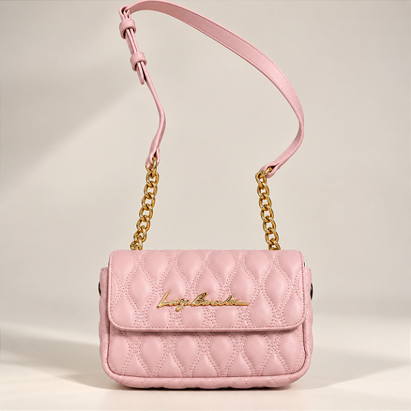 Luiza Barcelos - Bolsa CrossBody em Couro Açucar