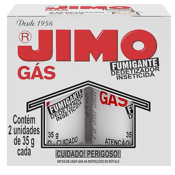 JIMO Gás Fumigante Dedetizador com 2 unidades de 35g
