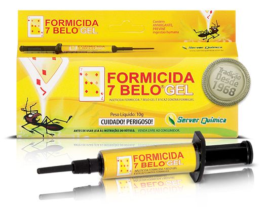 Formicida 7 Belo Gel Anti Formigas Uso Doméstico Seringa 10g