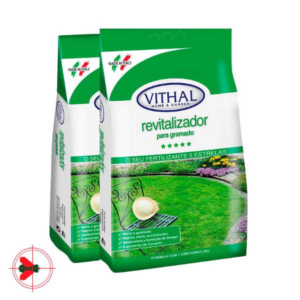 Kit Fertilizante Revitalizador Para Gramado Vithal 5k - 2 Un