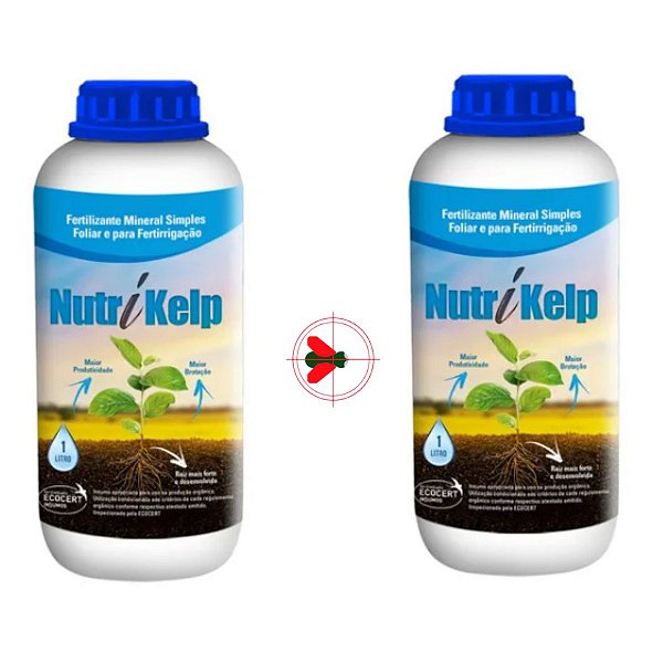 Fertilizante Orgânico Nutrikelp Alga 1 L Agrobiológica 2 Un