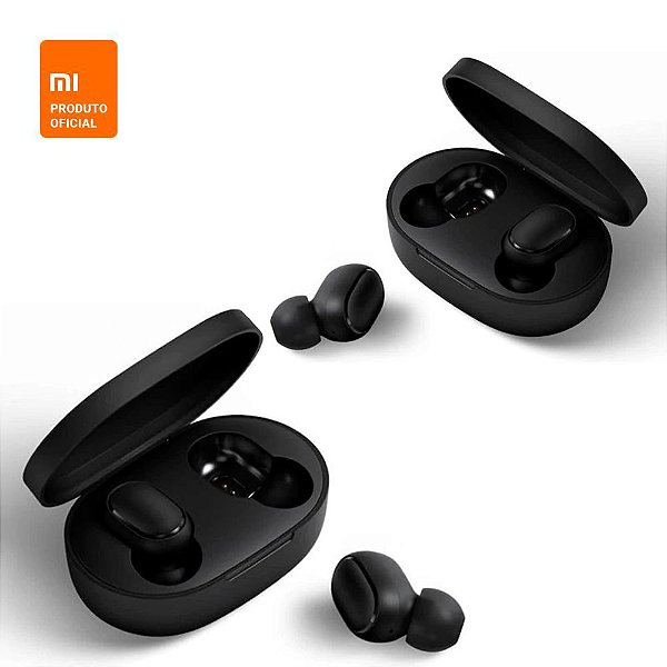 Kit 2 Un. - Fone de Ouvido Bluetooth Earbuds Basic Redmi Airdots 2 - Xiaomi