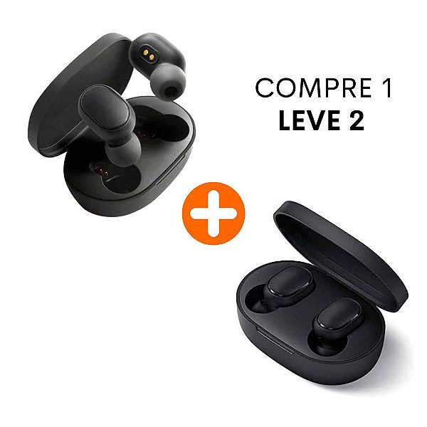 Kit 2 un. Fone de Ouvido Bluetooth Redmi Earbuds Airdots "S" - Xiaomi