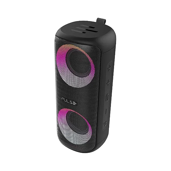 Caixa De Som Multi Sp603 Mini Pulsebox, 30w, Bluetooth, Aux, Sd, Com Luzes Bivolt