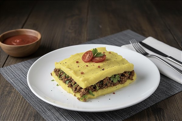 Bolo de Baroa com Carne Moída