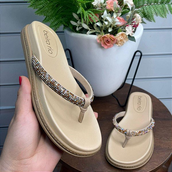Chinelo Strass Beira Rio