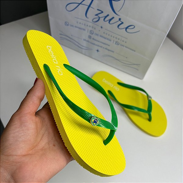 Chinelo Beira Rio Feminino Copa do Brasil