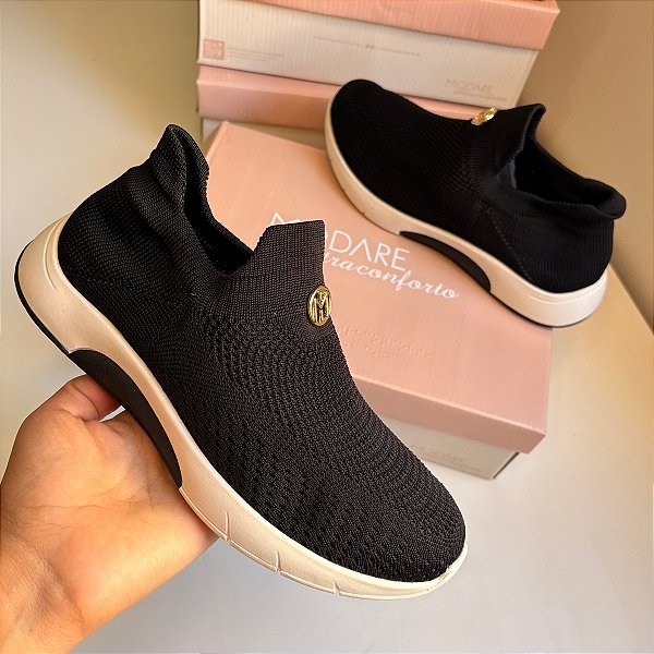 Tênis Modare Ultraconforto Feminino Knit Slip On