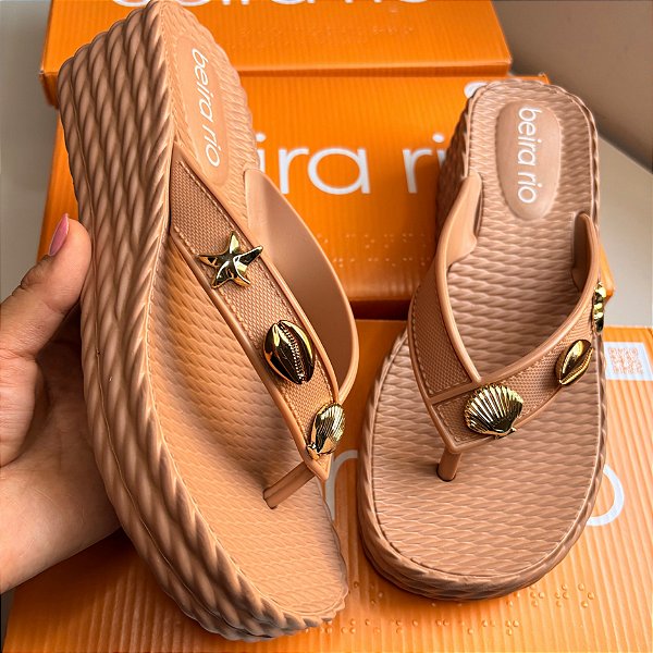 Chinelo Feminino Plataforma Beira Rio Confortável