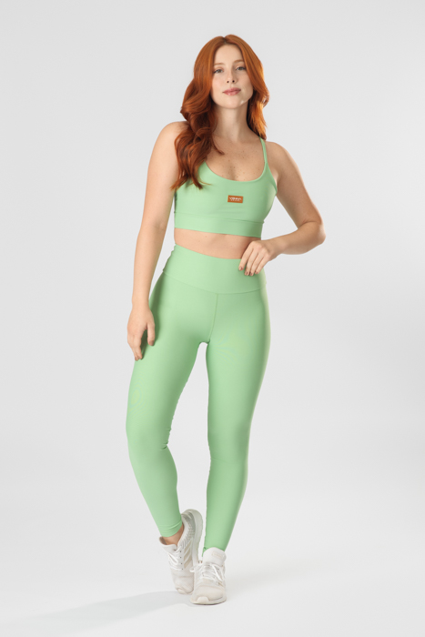 Legging Zipper Mint Candy - Fitness