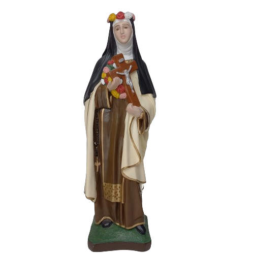 Santa Rosa de Lima 64cm em Gesso