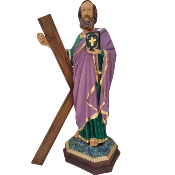 Santo André Apóstolo 106cm em Resina