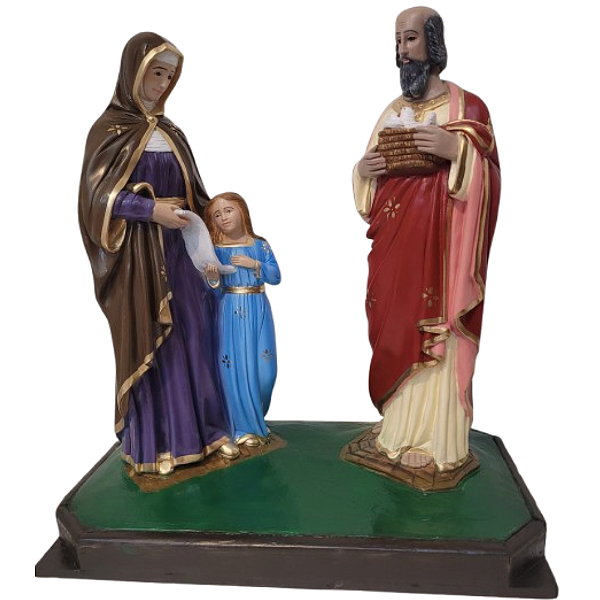 São Joaquim e Santa Ana 67cm em Gesso