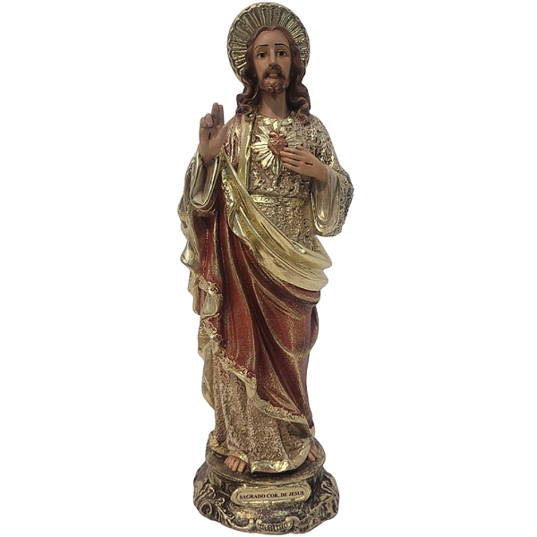 Sagrado Coração de Jesus 30cm em Resina