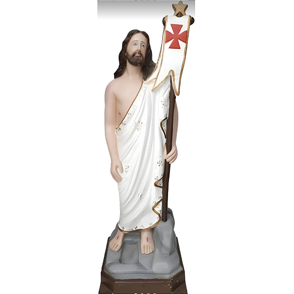Jesus Ressuscitado 95cm em Gesso