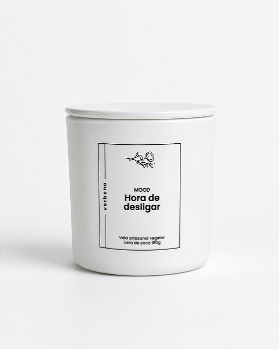 Vela Mood "Hora de Desligar" | Verbena