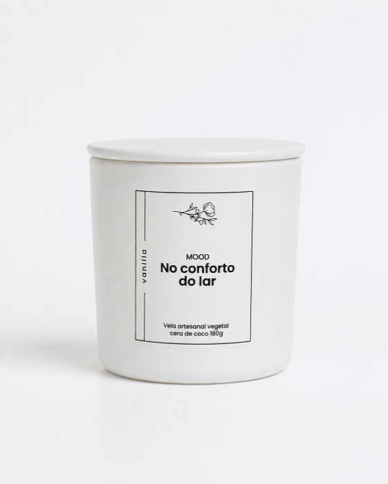 Vela Mood "No conforto do lar" | Vanilla