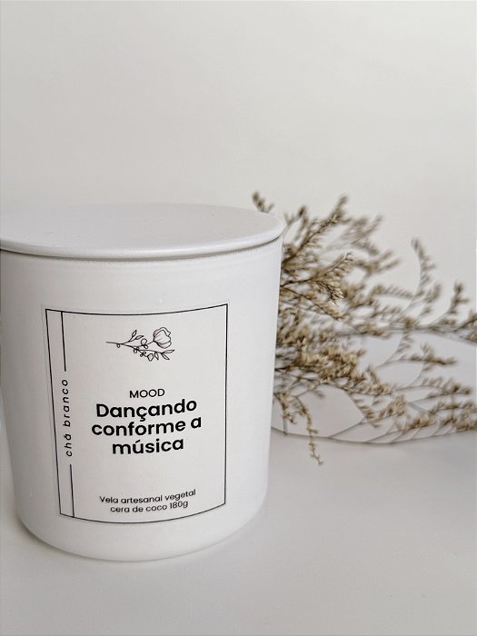 Vela Mood "Dançando conforme a música" | Chá Branco